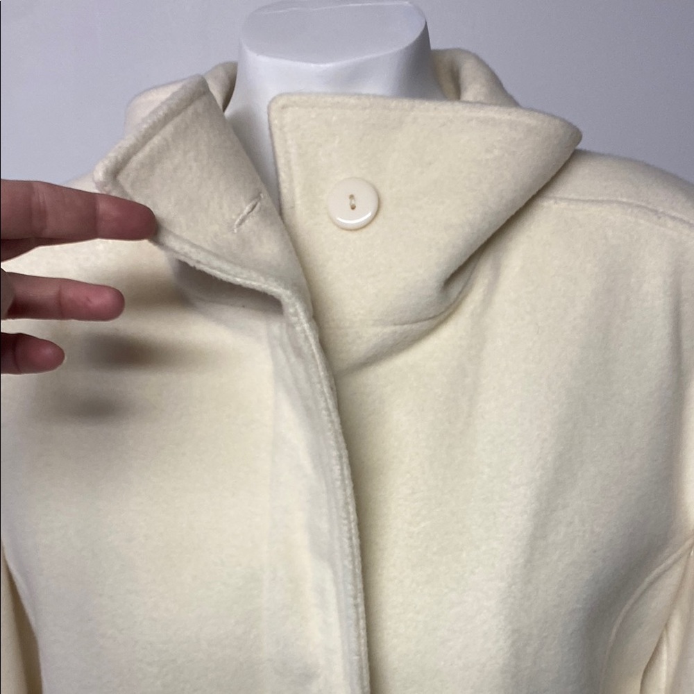 JESSICA Vintage Elegant Wool Blend Cream Women's Coat - Picture 2 of 16